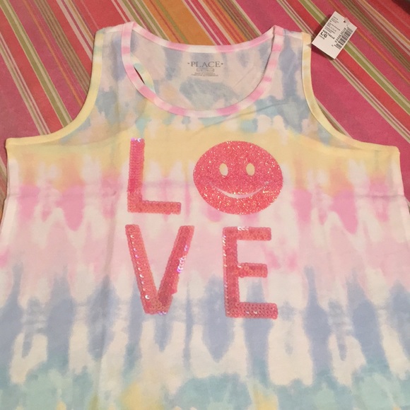 Tie dye racer back tank top - Picture 2 of 5